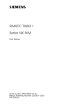 Siemens SIMATIC TIWAY 1 User manual