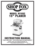 Woodstock W1692 Instruction manual