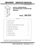 Sharp AR-CF2 Service manual