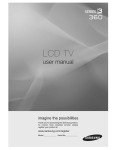 Samsung LN22B360 User manual