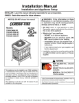 Quadra-Fire TOPAZ Direct Vent Room Heater TOPAZ-D-CSB Installation manual
