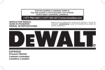 DeWalt DXPW3228 Instruction manual