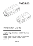 Avigilon H3-B2 Installation guide
