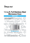 Magic Chef MCD1311ST Specifications