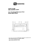 Maytag MMV5100AA User`s guide