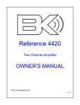 B&K EX4420 Specifications