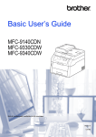 Brother MFC-9140CDN User`s guide