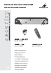 Monacor HDVR-184 Instruction manual