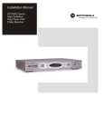 Motorola DCT6400 Installation manual