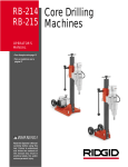 RIDGID RB-215 Operator`s manual