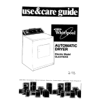 Whirlpool GLE5700XS Operating instructions