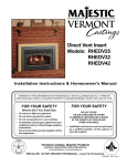 Vermont Castings RHE32 Operating instructions