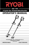 Ryobi 790r Operator`s manual