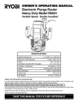 Ryobi RE601 Specifications