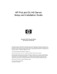 HP ProLiant DL140 Installation guide