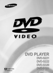 Samsung DVD-S321 Operating instructions