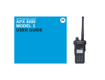 Motorola APX 4000 User guide