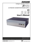 Dukane iQ Series HP User`s manual