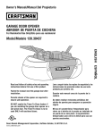 Craftsman 139.30437 Owner`s manual