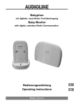 AUDIOLINE Baby Care 4 Operating instructions