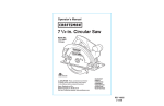 Craftsman 71 Operator`s manual