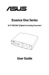 Asus Essence One Series User guide