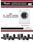 Whirlpool For use only with front load washer and dryers Specifications