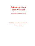 Enterprise Linux Best Practices - Securing RHEL 5 Installations at
