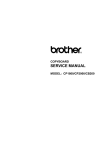 Brother CP1800 Service manual