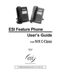 ESI Feature Phone User`s guide