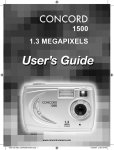 Concord Camera 1500 User`s guide