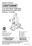 Craftsman 137.375640 Operator`s manual