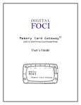 Digital Foci MCG-120 User`s guide