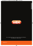 Vax Mach 9 User guide