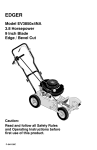 Murray EV3850x4NA Operating instructions