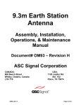 Andrew 9.3-Meter ESA Technical information