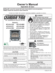 Quadra-Fire MTV-E2-PDB Owner`s manual