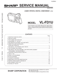 Sharp VL-C650S Service manual