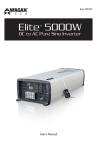 Wagan Elite 5000W User`s manual