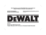 DeWalt D21710 Instruction manual