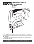 Ryobi OJ1802 Operator`s manual