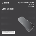 Canon P-150M User manual