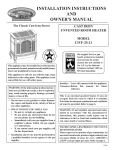 Empire Comfort Systems CIVF-25-2 Owner`s manual