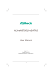ASROCK ALIVEN570SLI-ESATA2 User manual