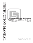 Campbell CSM1 Instruction manual