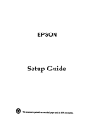 Epson Endeavor-WG Setup guide