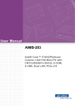 Advantech AIMB-203 User manual