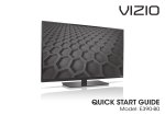 Vizio E390-B0 Operating instructions