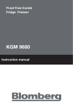 Blomberg KGM 9680 Instruction manual