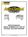 Accu-Steam 2611 Service manual